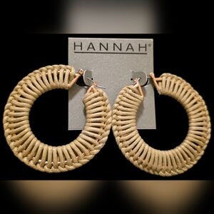 Woven Rope Hoop Earrings